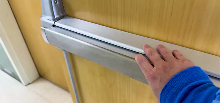 Installing a Push Bar on a Door Superior